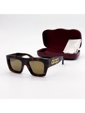 NEW GUCCI SUNGLASSES GG1772S 007 HAVANA SQUARE UNISEX GUCCI EYEWEAR